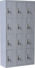 12 Door Locker - Office/Gym - Light Grey - Shopping Planet