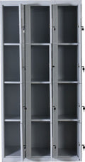 12 Door Locker - Office/Gym - Light Grey - Shopping Planet