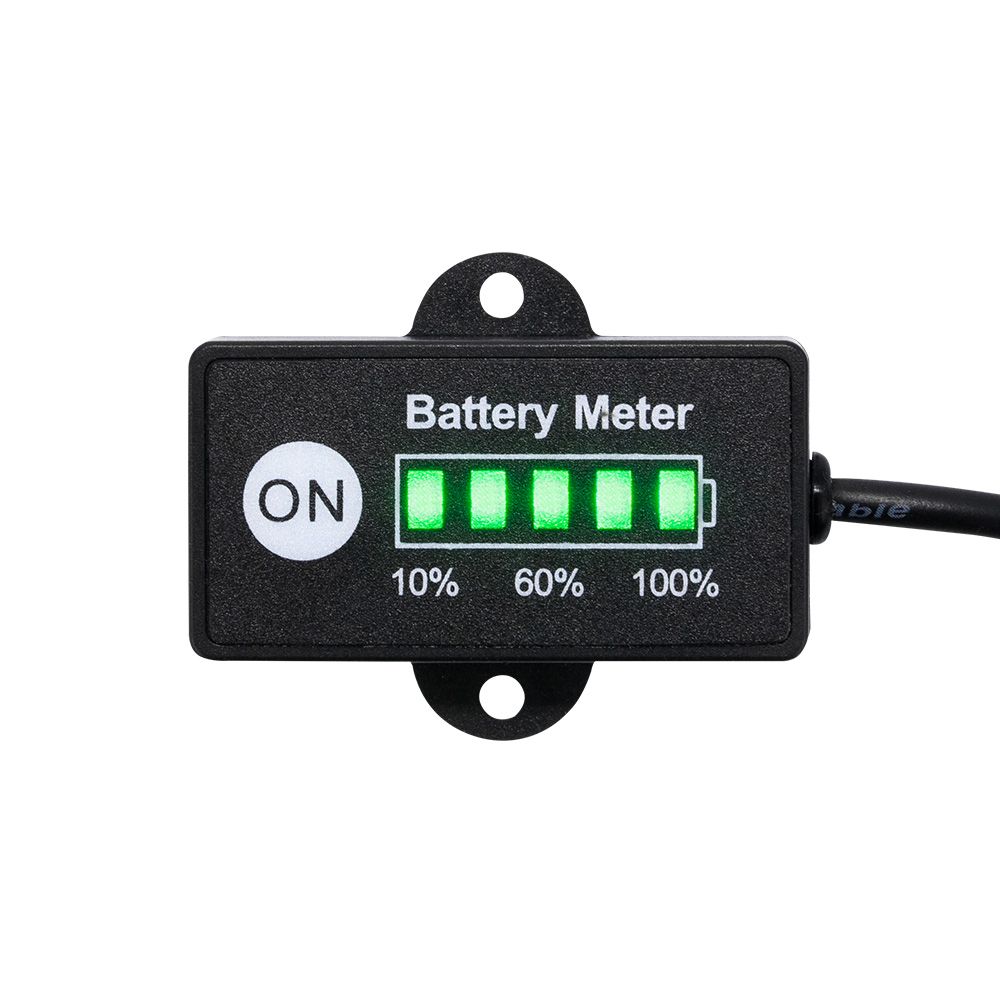 12 Volt LED Dual Battery Monitor Fuel Gauge Meter Digital % Percentage Switch - Shopping Planet