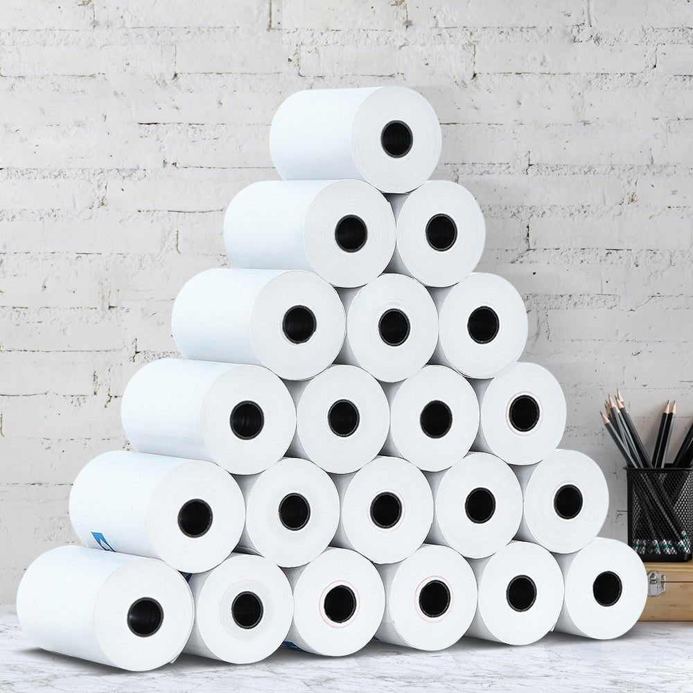 120 Bulk Thermal Paper Rolls 57x38mm Cash Register Receipt Roll Eftpos Papers - Shopping Planet