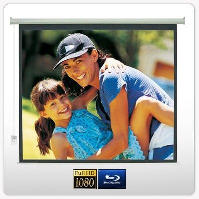 120" Electric Motorised Projector Screen TV +Remote - Shopping Planet