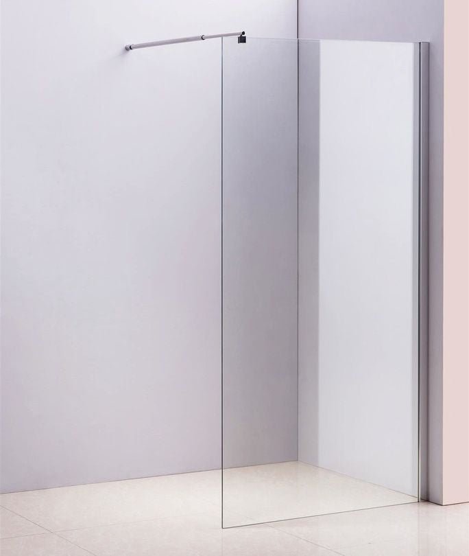 1200 x 2000mm Frameless 10mm Safety Glass Shower Screen - Shopping Planet