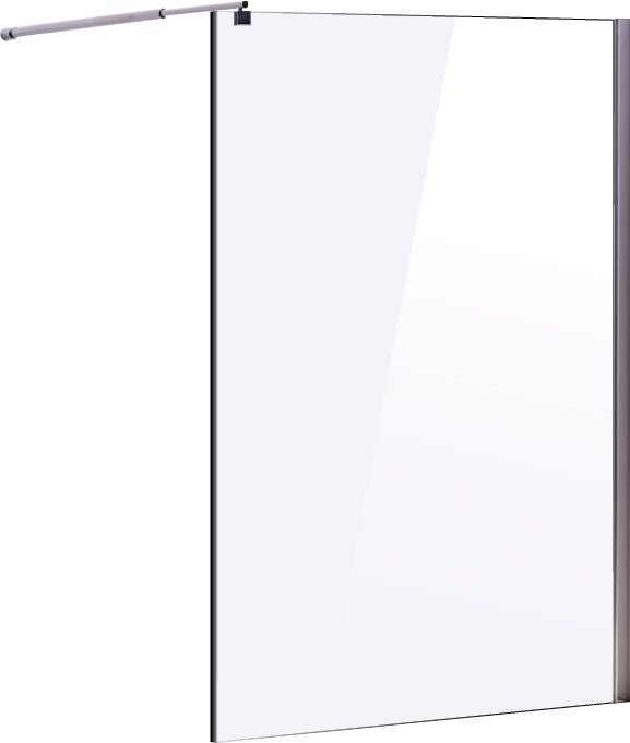 1200 x 2100mm Frameless 10mm Safety Glass Shower Screen - Shopping Planet