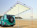 1.4m x 2m Car Side Awning Roof - Shopping Planet