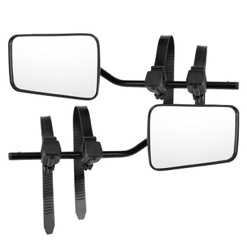 2 x TOWING MIRRORS PAIR CONVEX MIRROR UNIVERSAL FIT TOWING CARAVAN 4X4 TRAILER