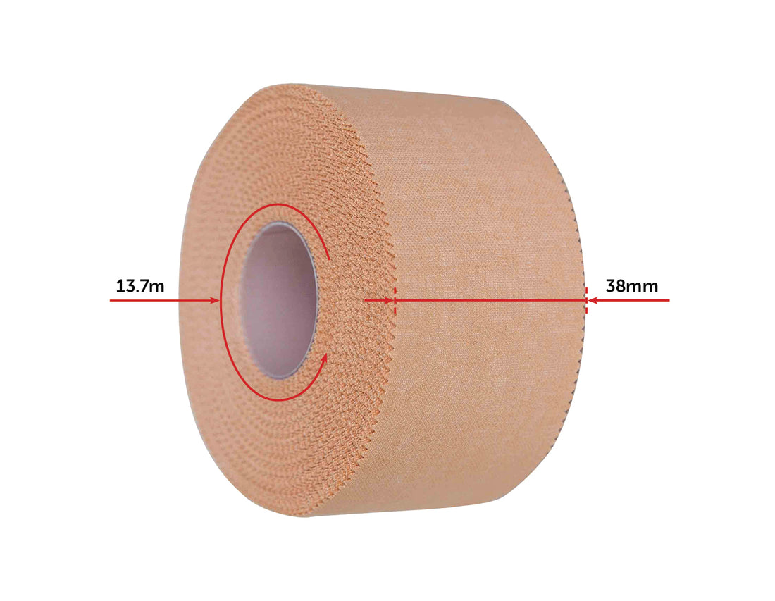 Premium Rigid Sports Strapping Tape - 30 Rolls of 38mm X 13.7M