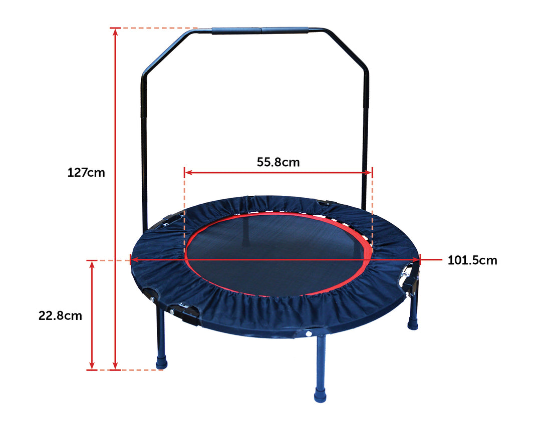 Mini Rebounder Trampoline With Handle Rail