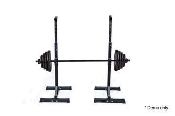Pair of Adjustable Rack Sturdy Steel Squat Barbell Bench Press Stands GYM/HOME