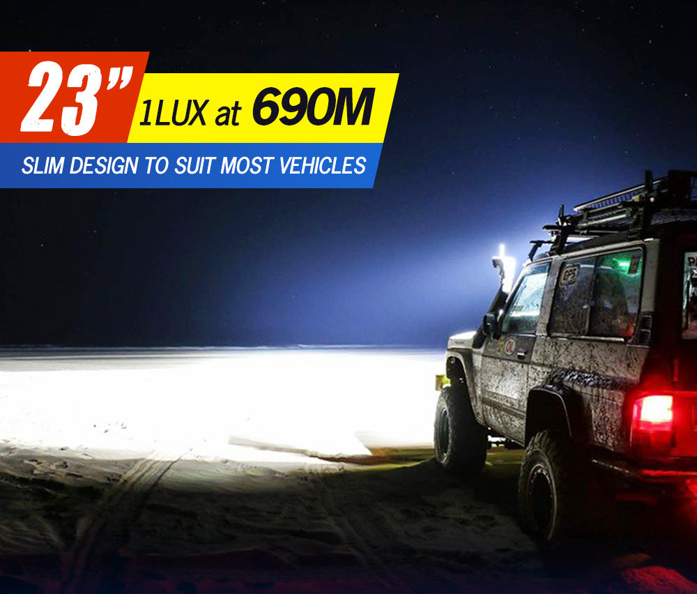 23Inch Cree Led Light Bar Spot Flood Combo Driving Lamp SUV Truck Offroad 4X4