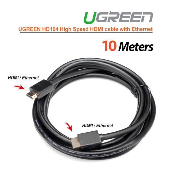 UGREEN High speed HDMI cable with Ethernet full copper 10M (10110)