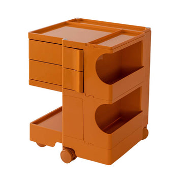 ArtissIn Replica Boby Trolley Storage Bedside Table Mobile Cart 3 Tier Orange
