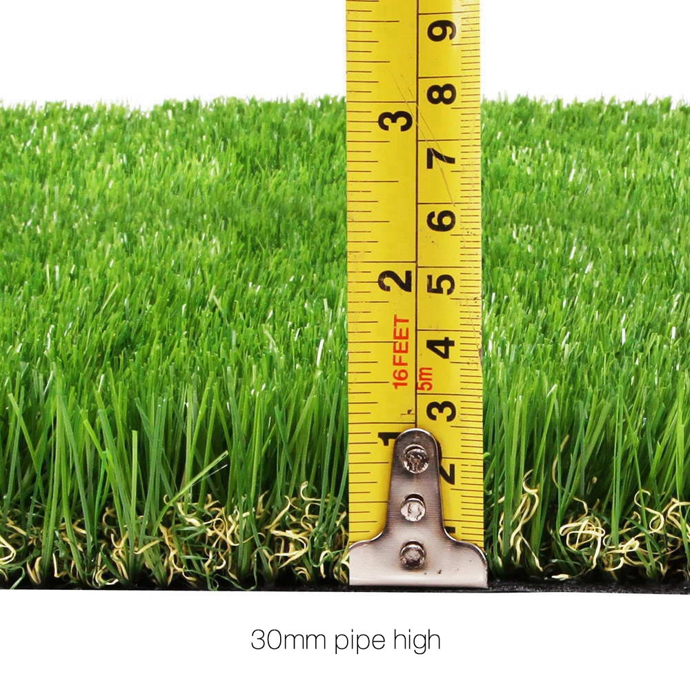 Primeturf Synthetic 30mm  1.9mx5m 9.5sqm Artificial Grass Fake Turf 4-coloured Plants Plastic Lawn