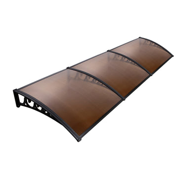 Instahut DIY Window Door Awning Shade 1 x 3m - Brown