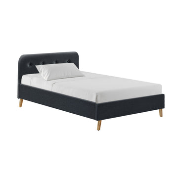 Artiss Pola Bed Frame Fabric - Charcoal King Single