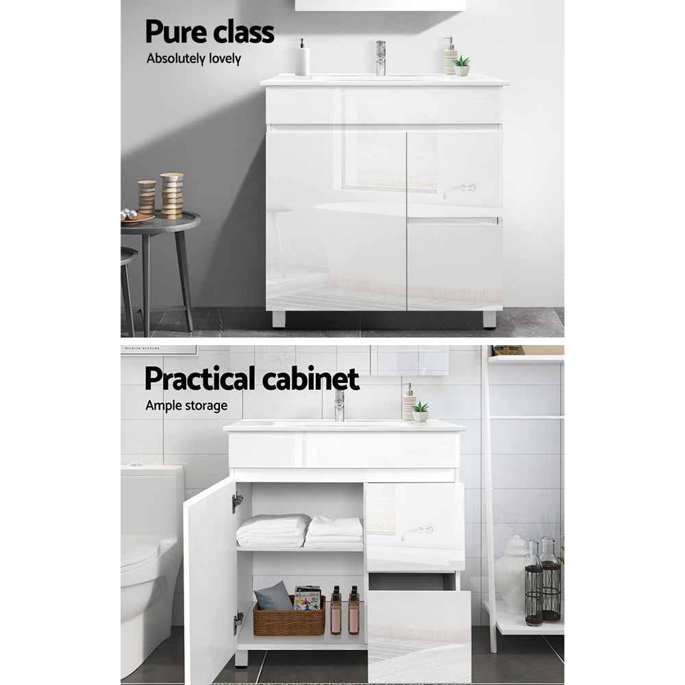 Cefito 750mm Bathroom Vanity Cabinet Unit Wash Basin Sink Storage Free – Shopping Planet