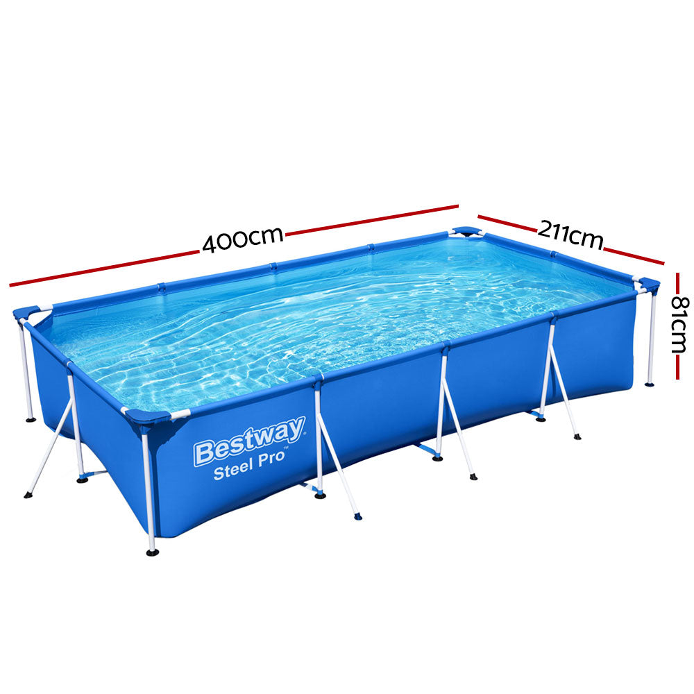 Bestway Swimming Pool Above Ground Filter Pump Steel Pro™ Frame Pools 4M