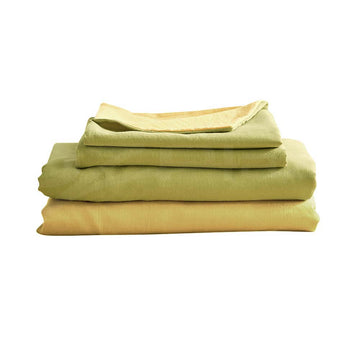Cosy Club Sheet Set Bed Sheets Set King Flat Cover Pillow Case Yellow