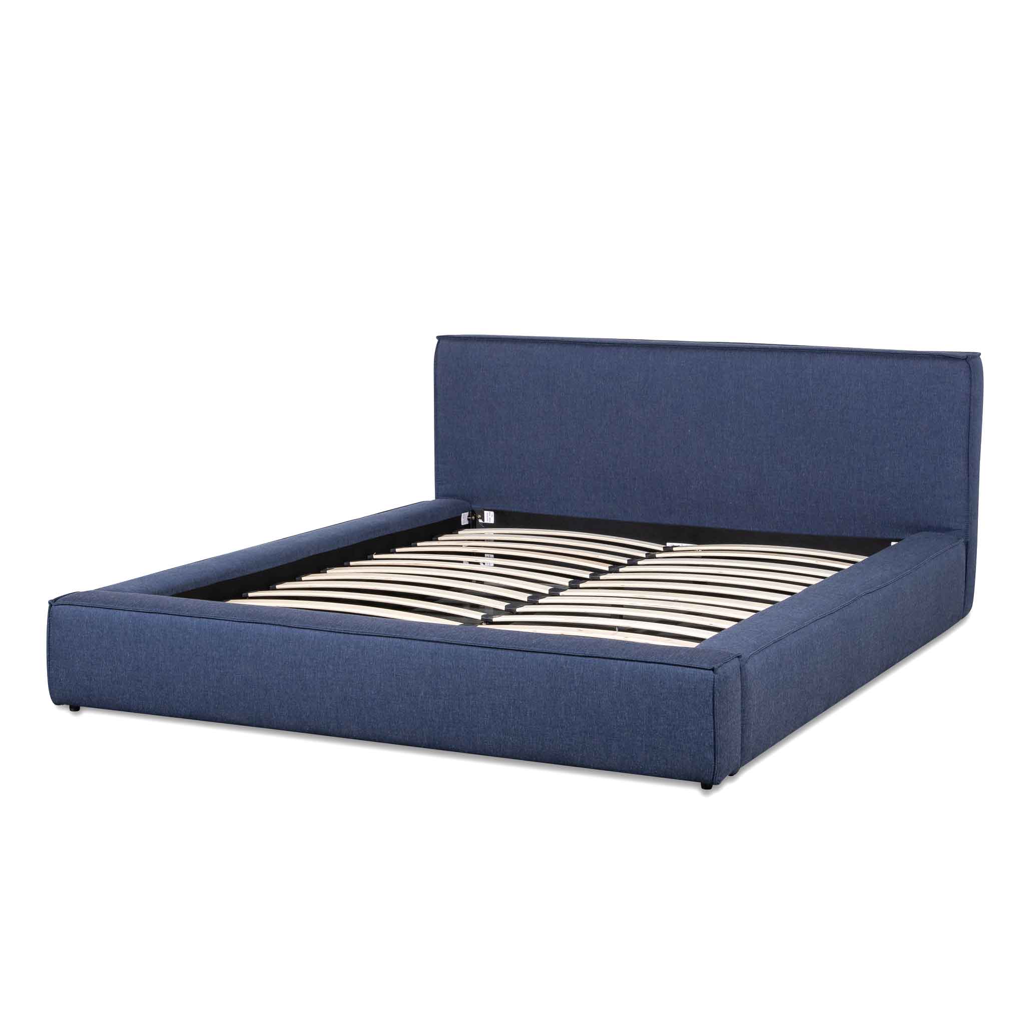 Audrey Fabric Queen Bed - Artic Blue