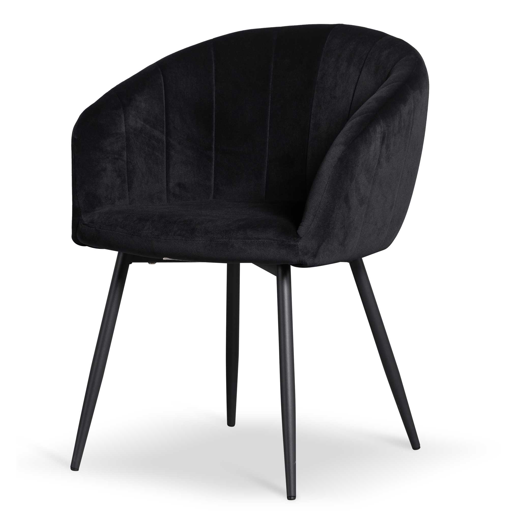 Anna Dining Chair - Black Velvet