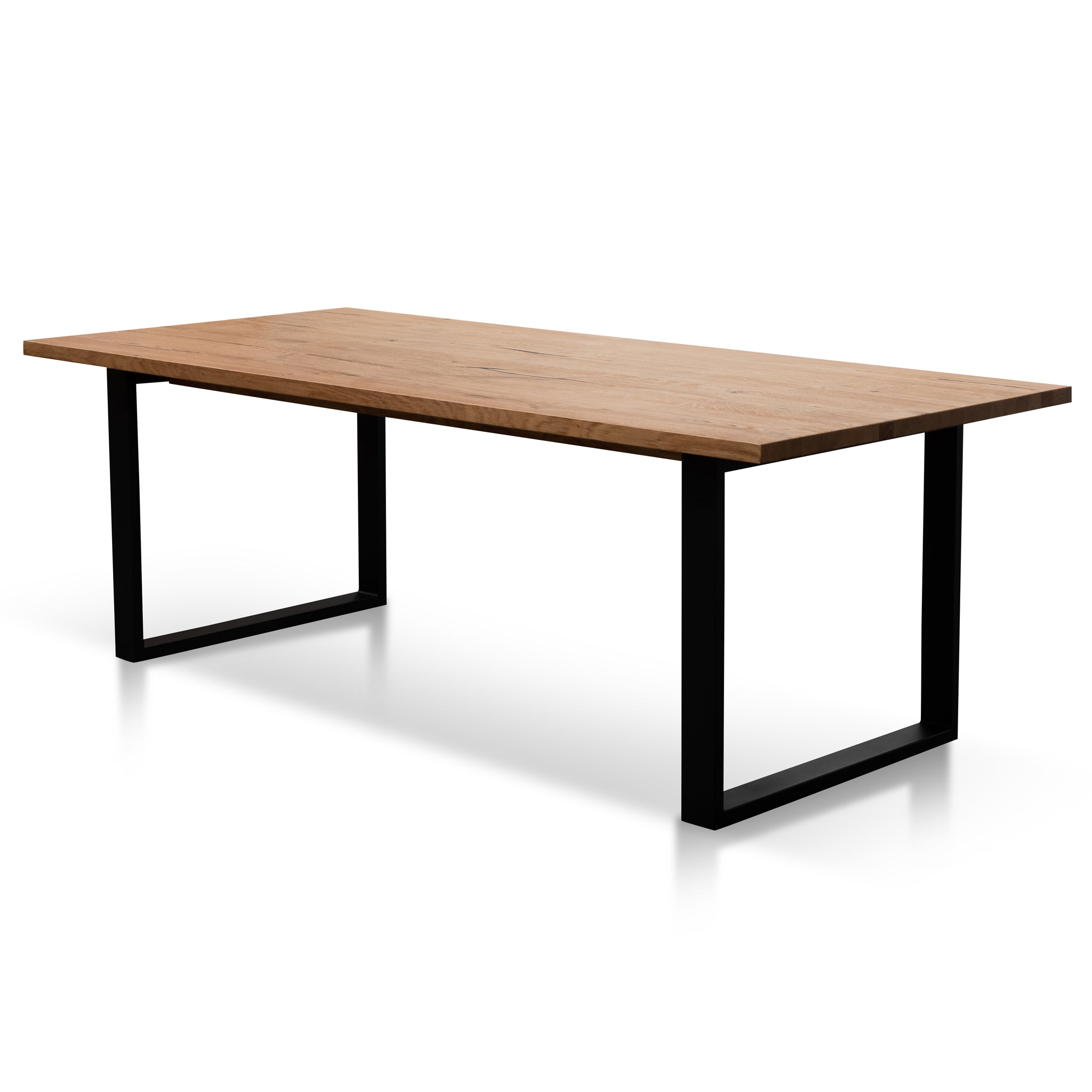 Cameron Oval 2m Marble Dining Table - Black Base-0