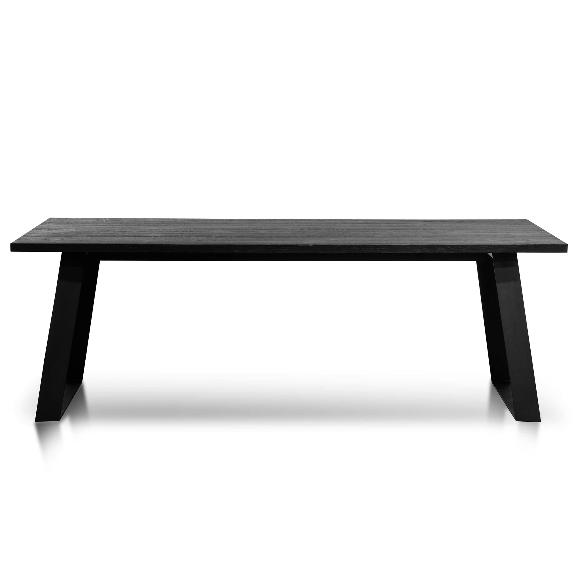 Cameron Oval 2m Marble Dining Table - Black Base-1