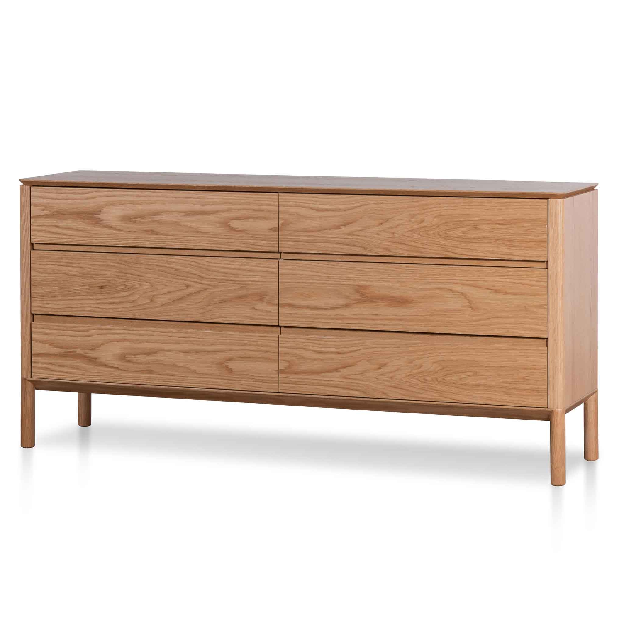 Penelope 6 Drawers Wooden Chest - Natural
