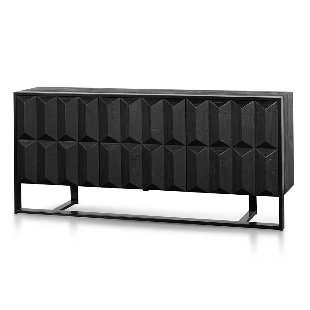 Mia 1.78m Recycled Sideboard - Full Black