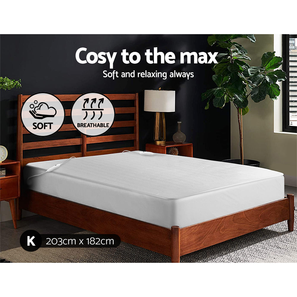 Giselle Bedding 3 Setting Fully Fitted Electric Blanket - King
