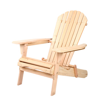 Beach Chair Lounge Wooden Adirondack Garden Patio 