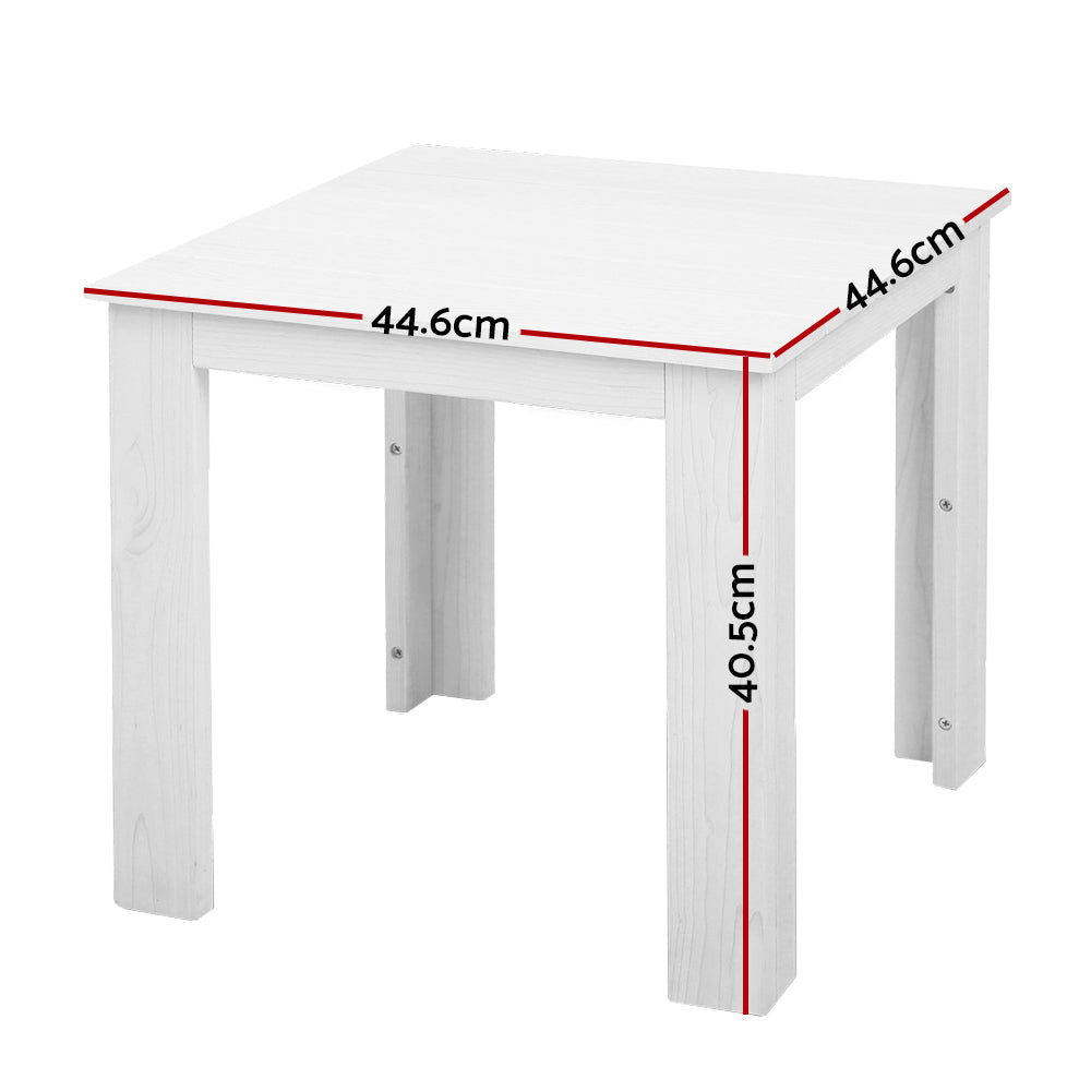 Gardeon Outdoor Side Beach Table - White