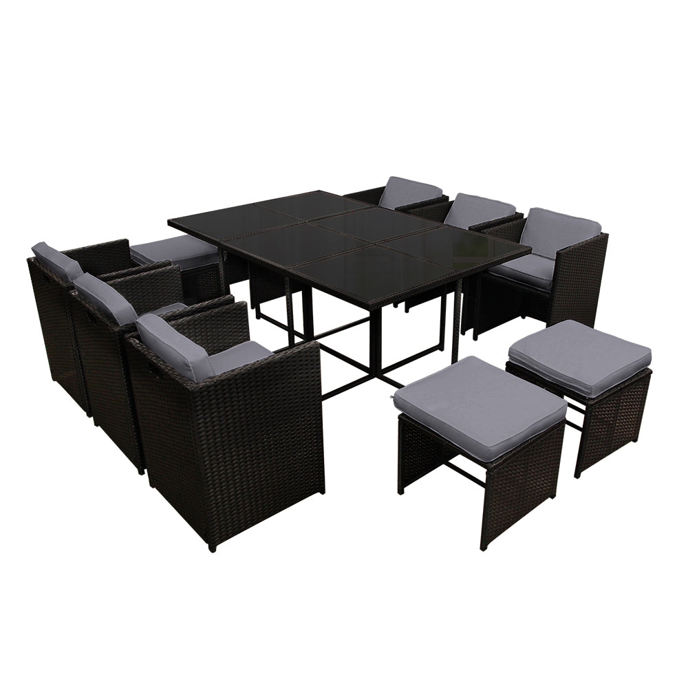 11 Piece Outdoor Dining Set