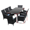 9 Piece Outdoor Dining Set 