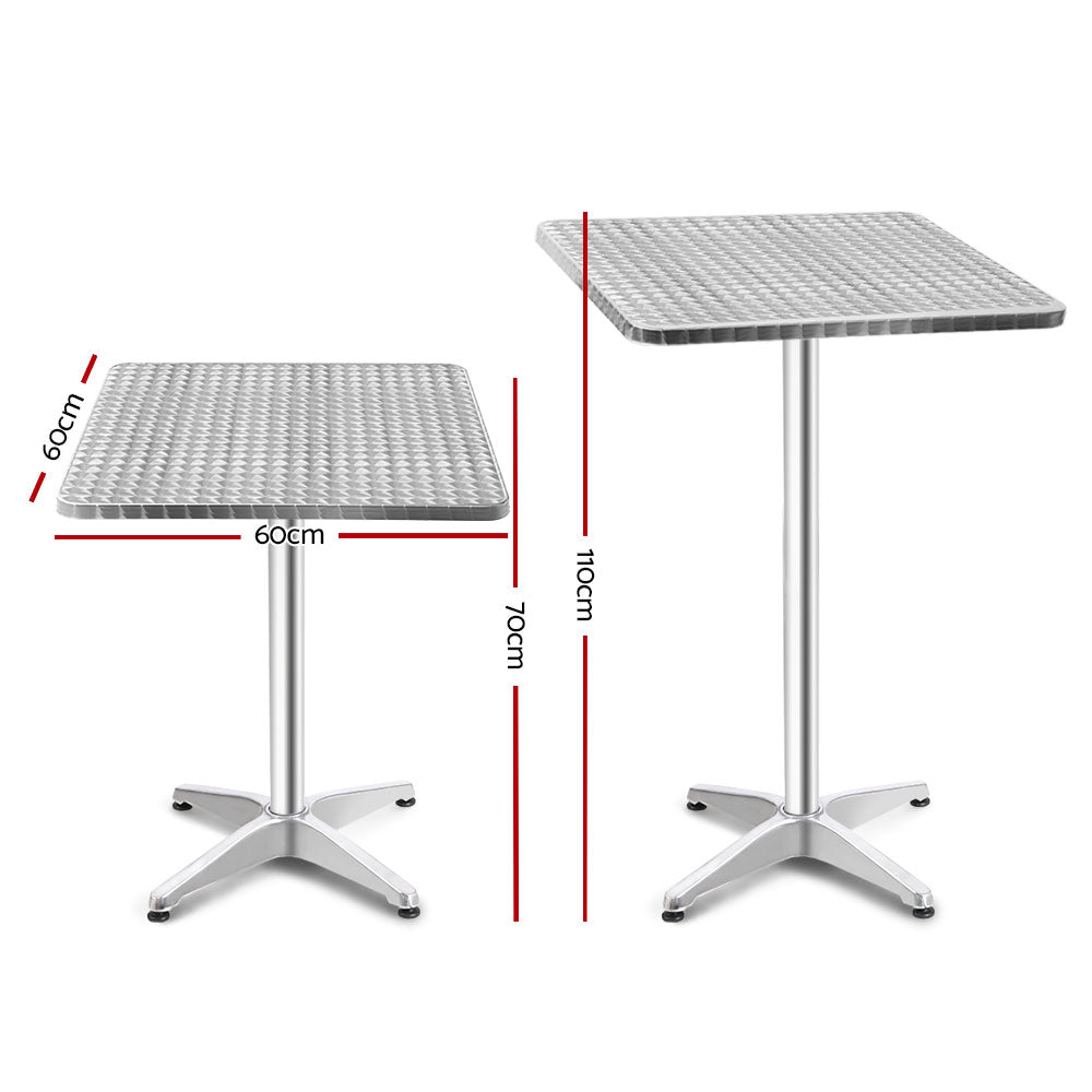Adjustable Aluminium Bar Table 
