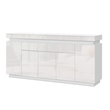 Artiss 180cm LED Buffet Sideboard Cabinet High Gloss Storage Cupboard Drawers
