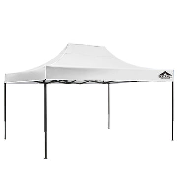 Instahut Gazebo Pop Up Marquee 3x4.5m Outdoor Tent Folding Wedding Gazebos White