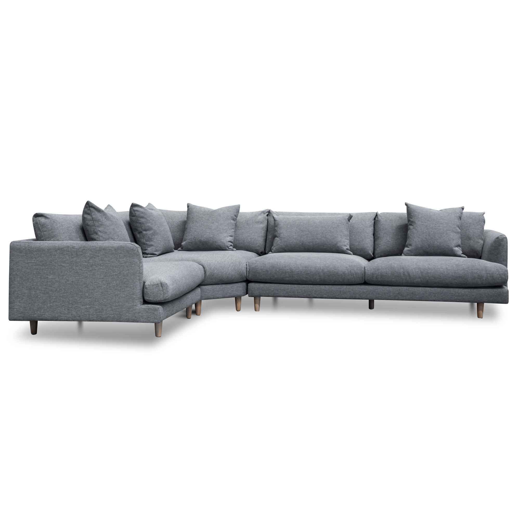 Piper Left Return Modular Sofa - Graphite Grey
