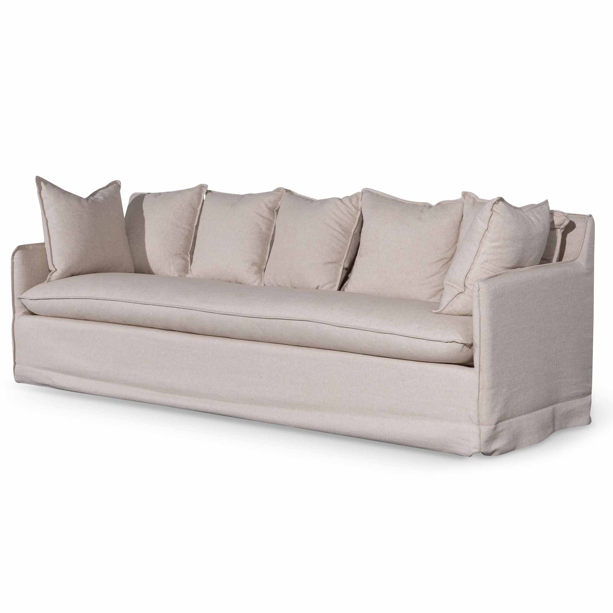 Lillian 4 Seater Fabric Sofa - Beige
