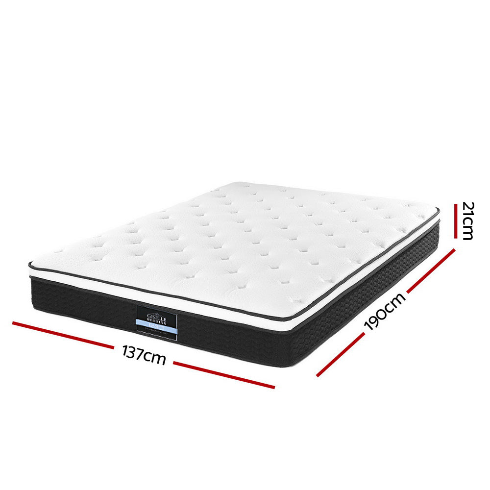  Euro Top Bonnell Spring Mattress 21cm Thick – Double