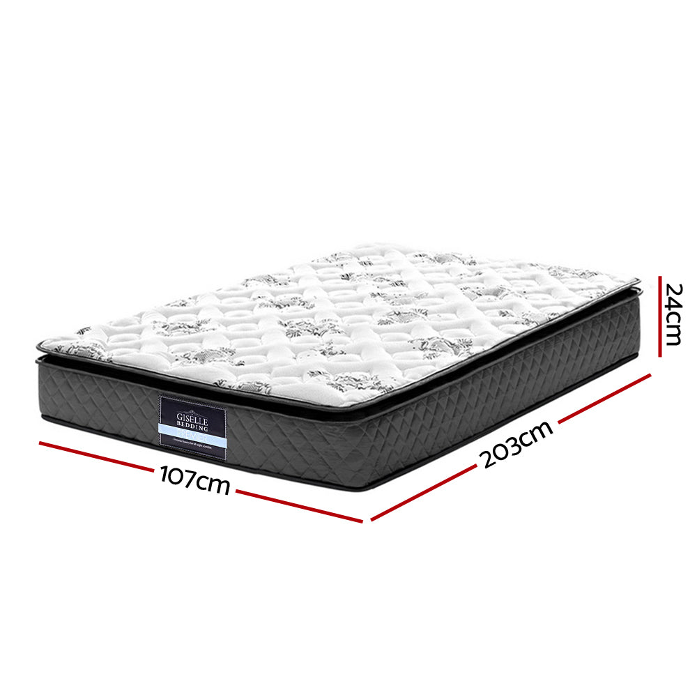 Giselle Bedding Rocco Bonnell Spring Mattress 24cm Thick – King Single