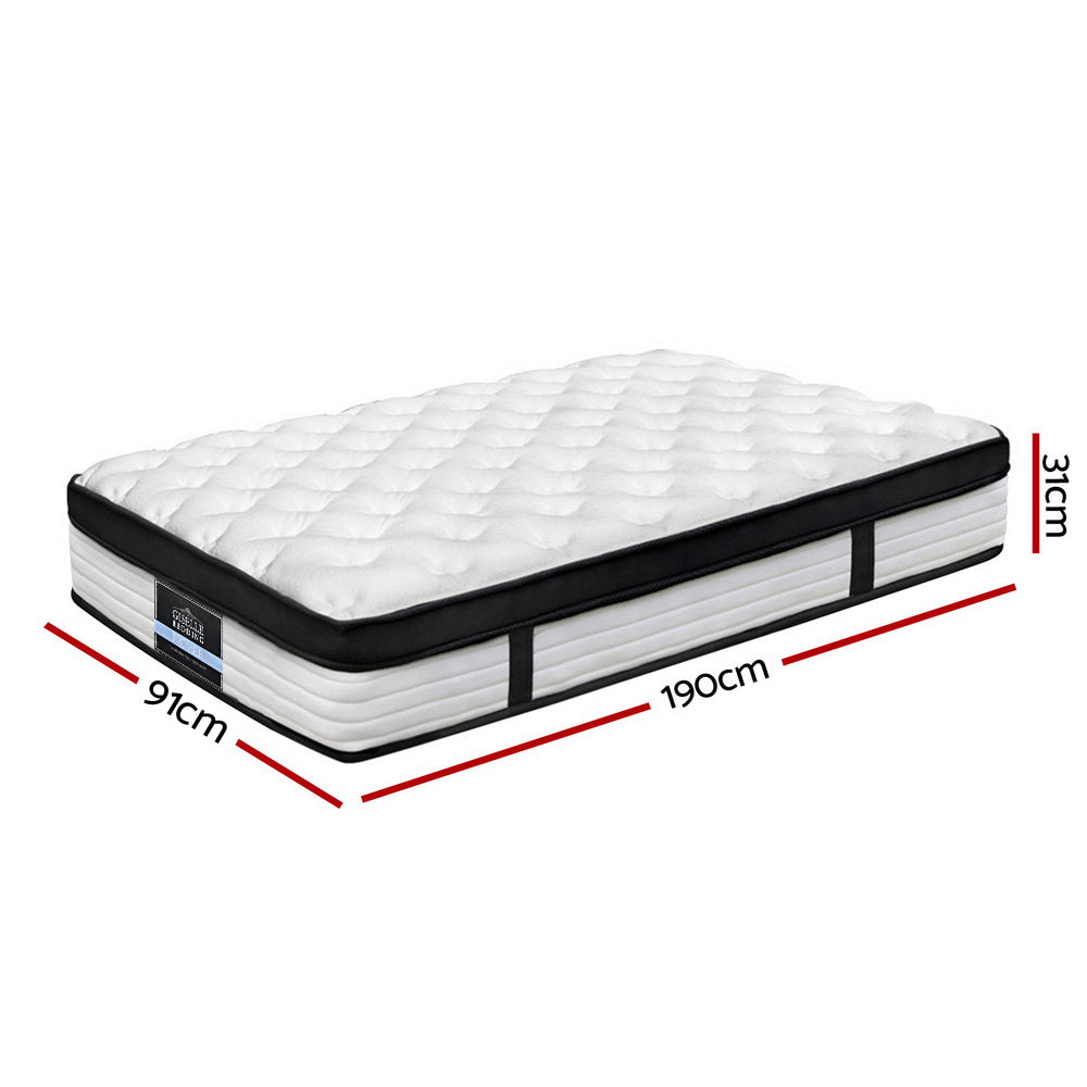 Devon Euro Top Pocket Spring Mattress Single