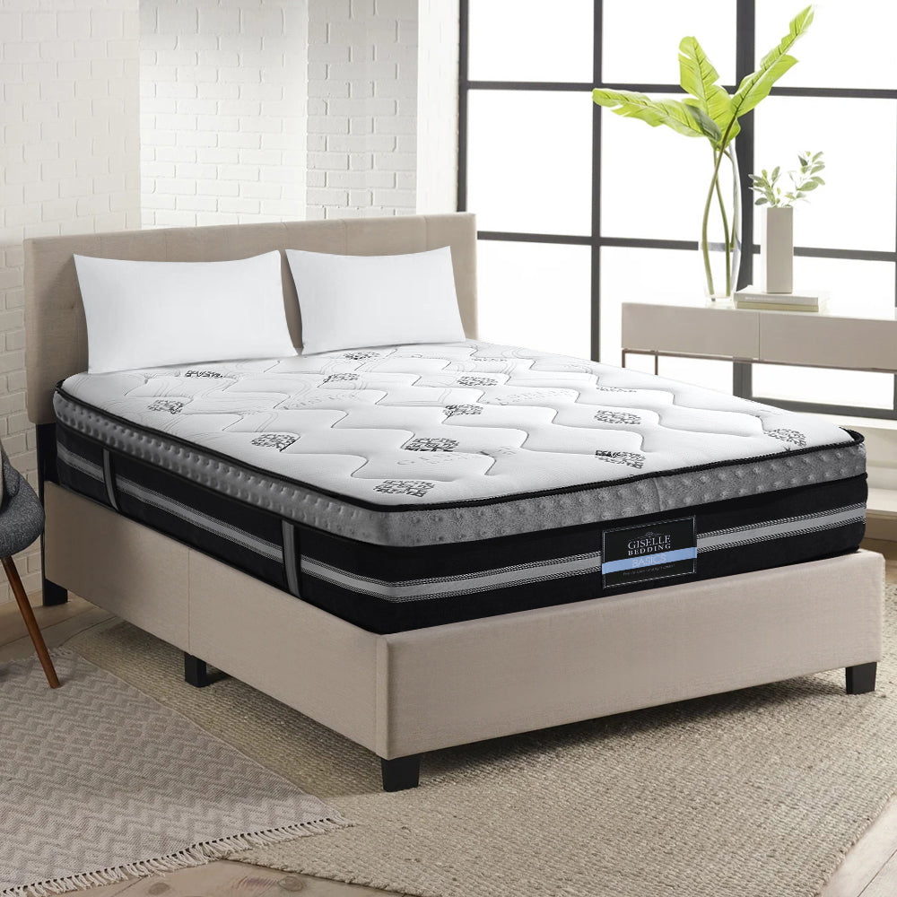 Galaxy Euro Top Cool Gel Pocket Spring Mattress Queen