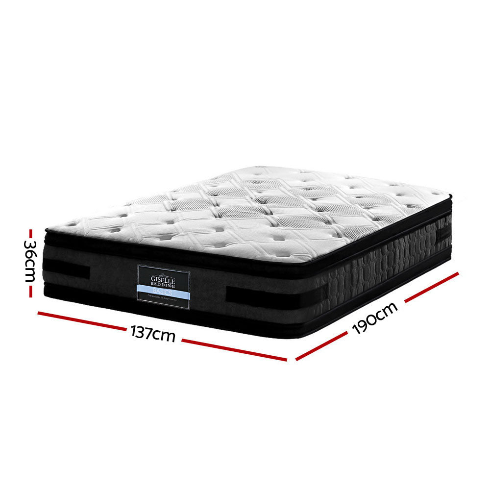 Luna Euro Top Cool Gel Pocket Spring Mattress 36cm Double