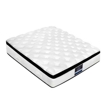 Alban Pillow Top Pocket Spring Mattress 28cm Thick Queen