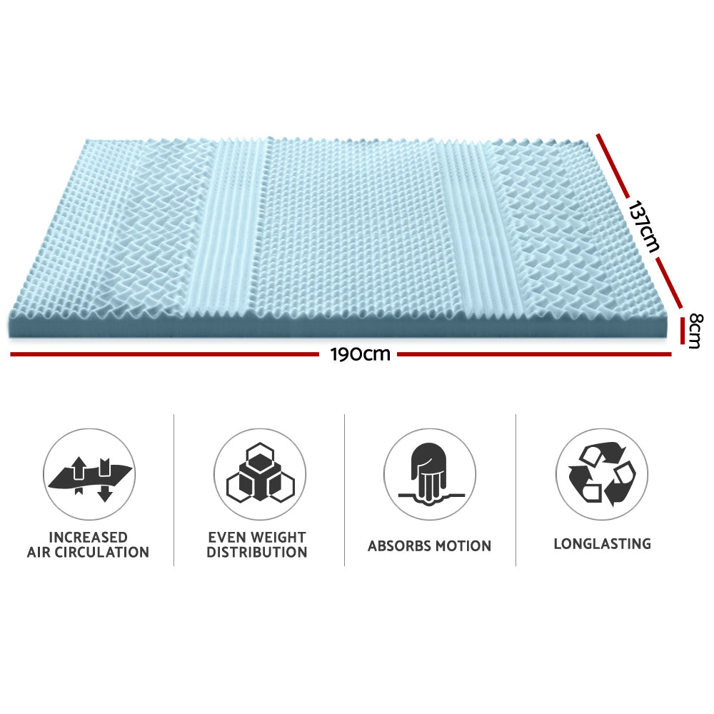 Giselle Bedding Cool Gel 7-zone Memory Foam Mattress Double