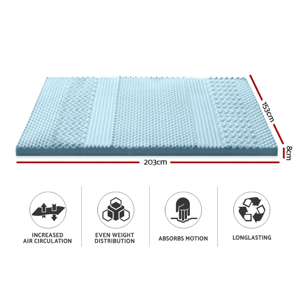 Giselle Bedding Cool Gel 7-zone Memory Foam Mattress- Queen