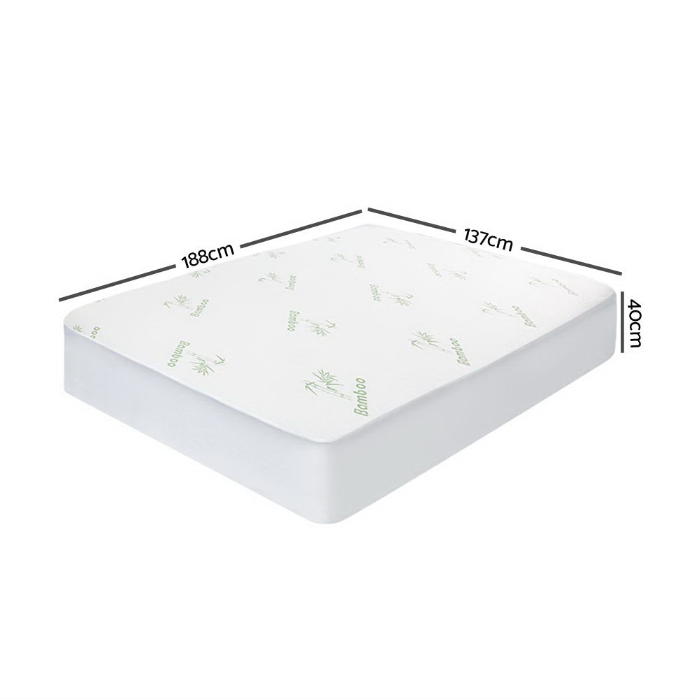Giselle Bedding Bamboo Mattress Protector Double