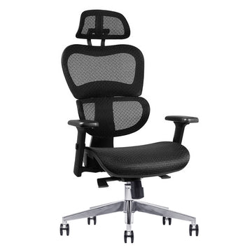 Executive Deluxe Office Mesh Chair Net High Back Home School Gaming Black