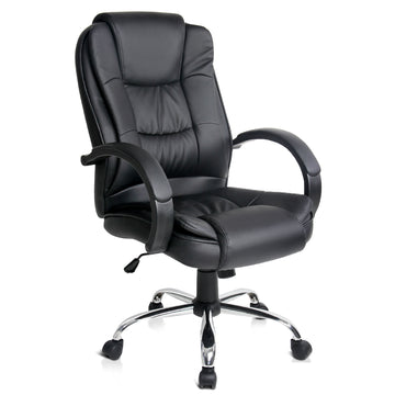 Artiss Office Chair Gaming Computer Chairs Executive PU Leather Seating Black