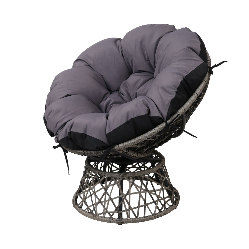 Gardeon Papasan Chair - Grey