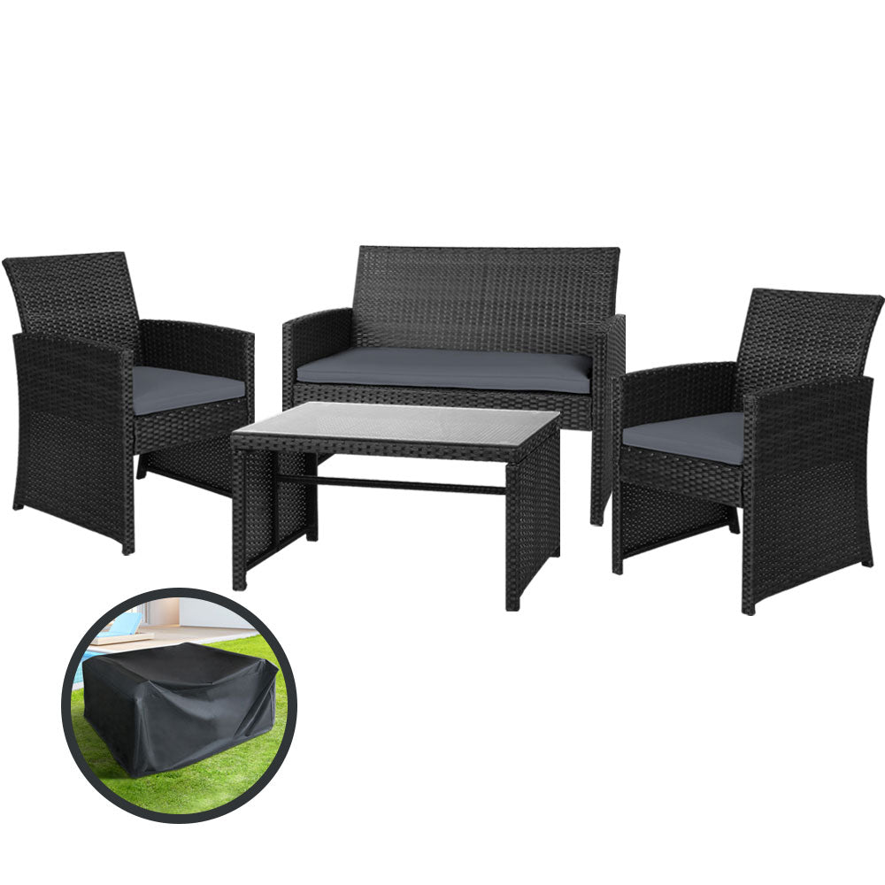  Lounge Setting Wicker Sofa Set 
